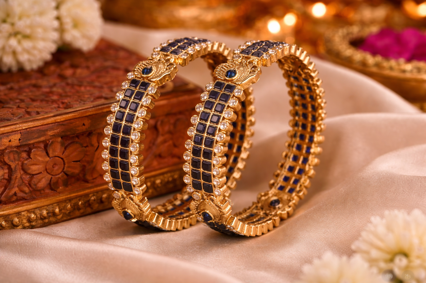Midnight Royal Kada Bangles