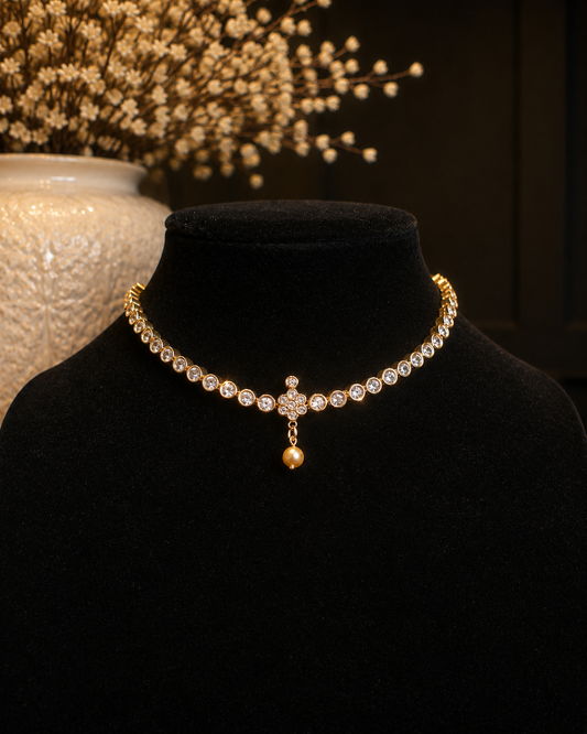 Pearl Blossom Sparkle Choker