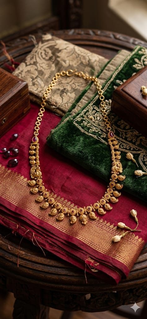 Temple Coin Drop Necklace