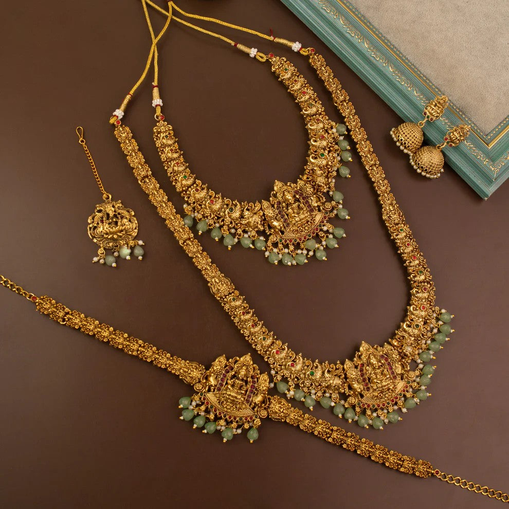Lakshmi Bridal Temple Haar Set ✨